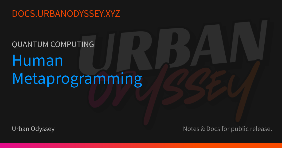 Image for Human Metaprogramming